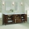 James Martin Vanities 72'' Double Vanity, Mid Century Walnut w/ 3 CM Carrara White Marble Top 485-V72-WLT-3CAR - alternate 5
